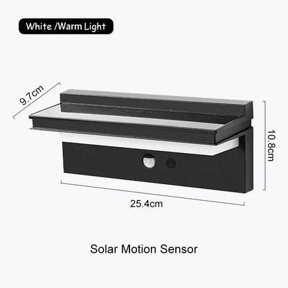 Solar Power Wall Lamp IPX5 Waterproof Garden Lights