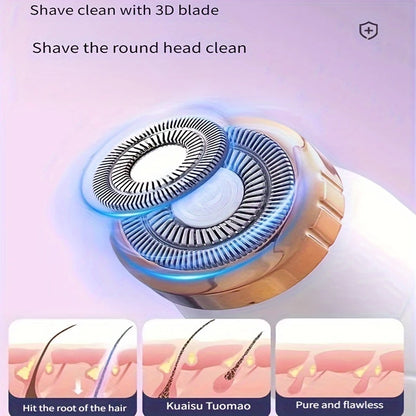 Electric Hair Trimmers for Women Waterproof Razor Painless