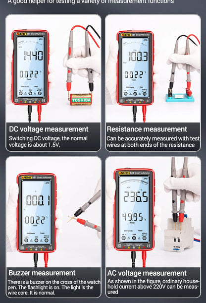 681 Rechargeable Digital Professional Multimeter Voltage Tester