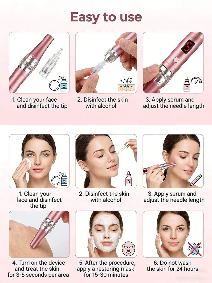 Rechargeable Portable Electric Facial Massager Lightweight