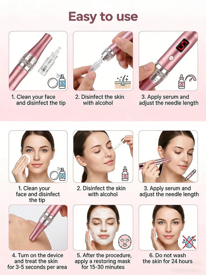 Rechargeable Portable Electric Facial Massager Lightweight