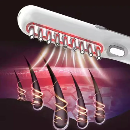 Electric Massage Comb LED Red Light Therapy Hair Growth