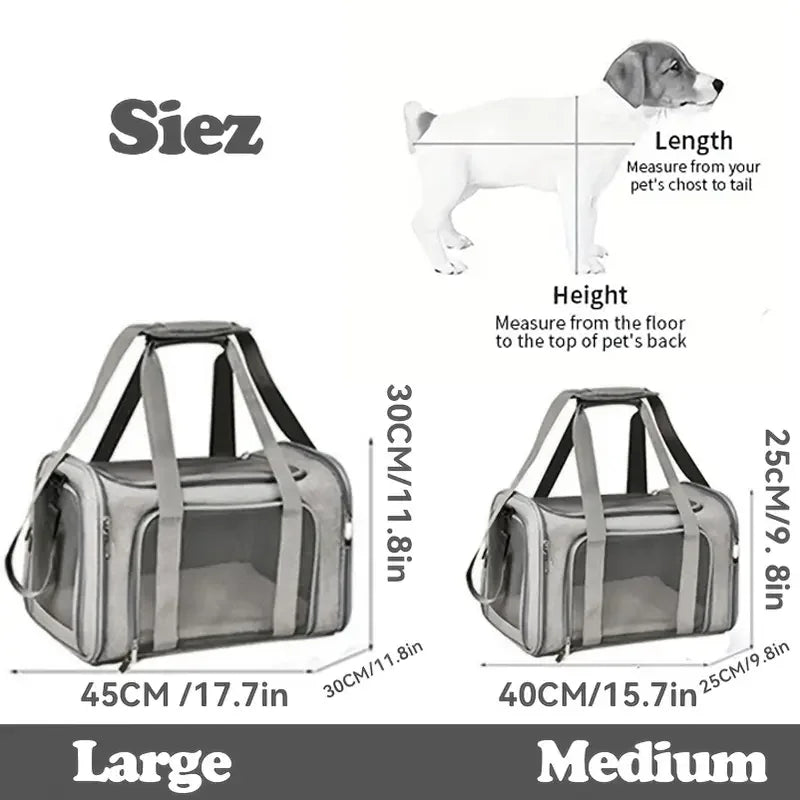 Pet Carrier Bag Side Ventilated Backpack Cat Pet Carriers