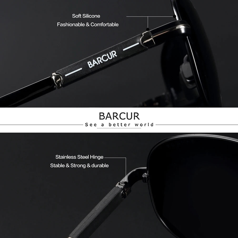 Men Sunglasses Pilot Polarized Sun glasses