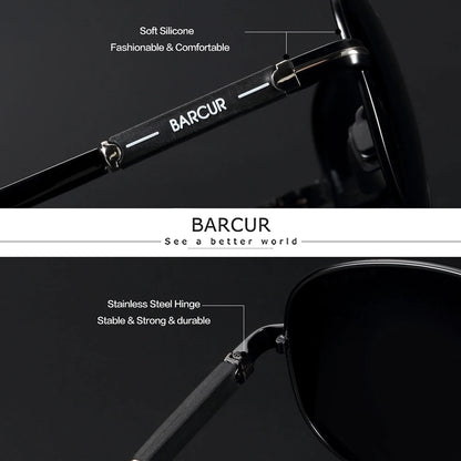 Men Sunglasses Pilot Polarized Sun glasses
