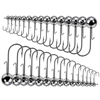 Jig fishing hooks with auxiliary hook,