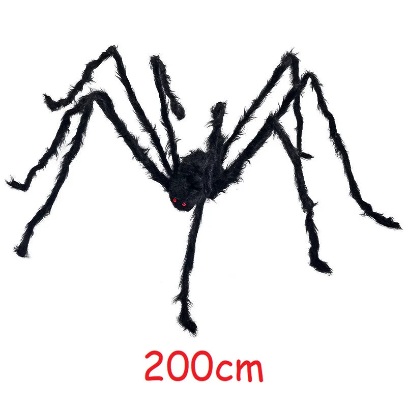 Halloween Decor Giant Black Plush Spider Halloween Party