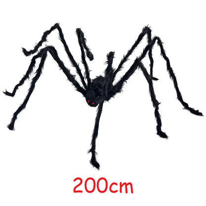 Halloween Decor Giant Black Plush Spider Halloween Party