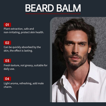 Coconut Oil Textured Beard Wax Reduces Frizz Deep Cleans