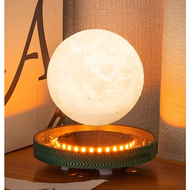 Magnetic Levitating Bulb Saturn Moon Lamp Levitating  Table Lamp