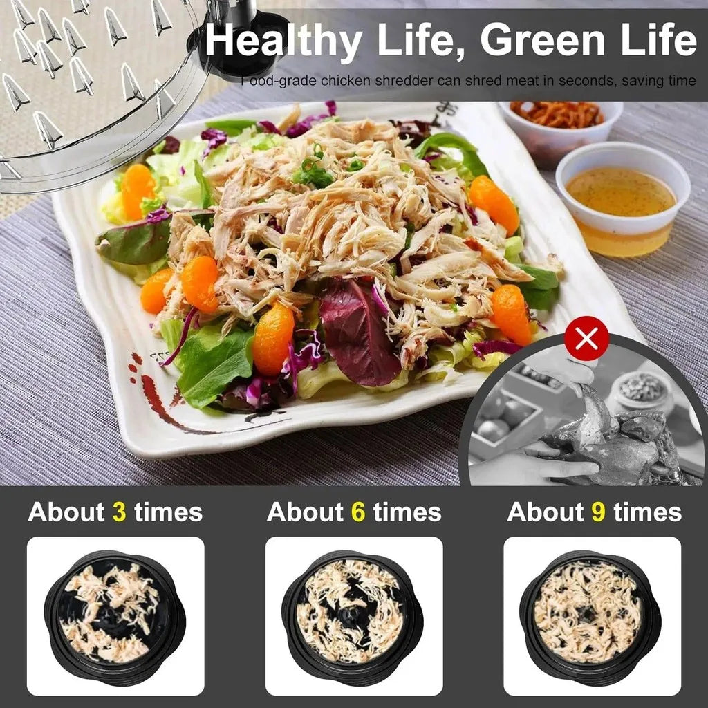 Upgraded Chicken Shredder with Transparent Cover