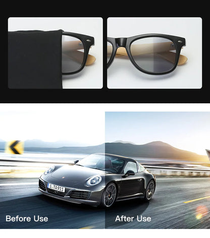 Sunglasses Men Wood Bamboo Polarized UV400 Retro Vintage