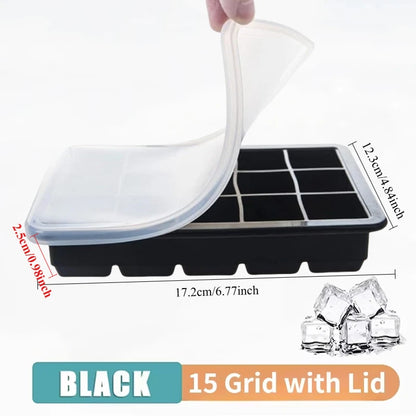 4/6/8/15Grids Silicone Ice Cube Molds Spherical Ice Molds