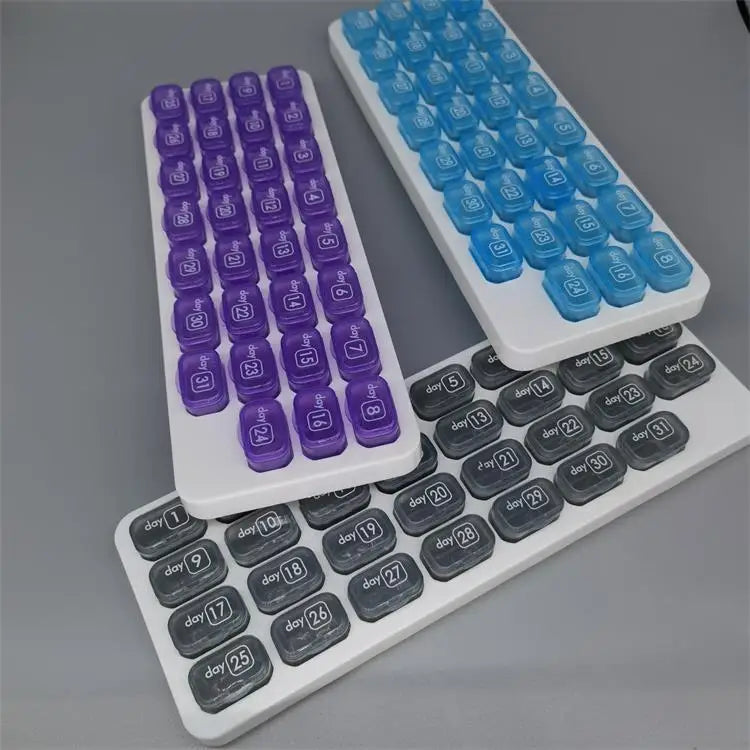 Monthly 31/32 Grids Pill Box Case Container Organizer