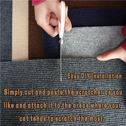 Self-Adhesive Cat Scratching Mat Trimmable Cat Carpet