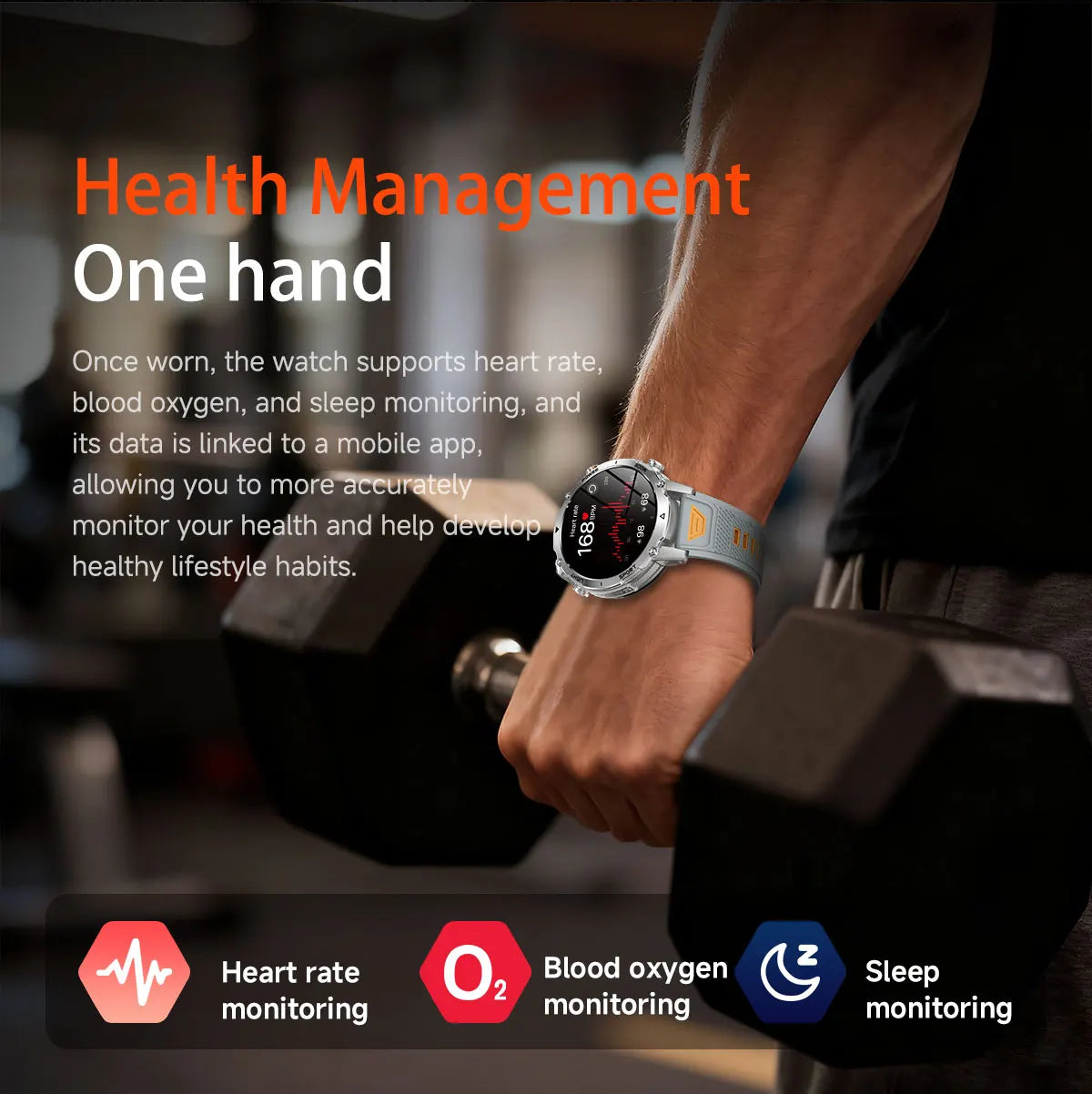 New TANK Ultra 1400mAh Battery Military Smart Watch