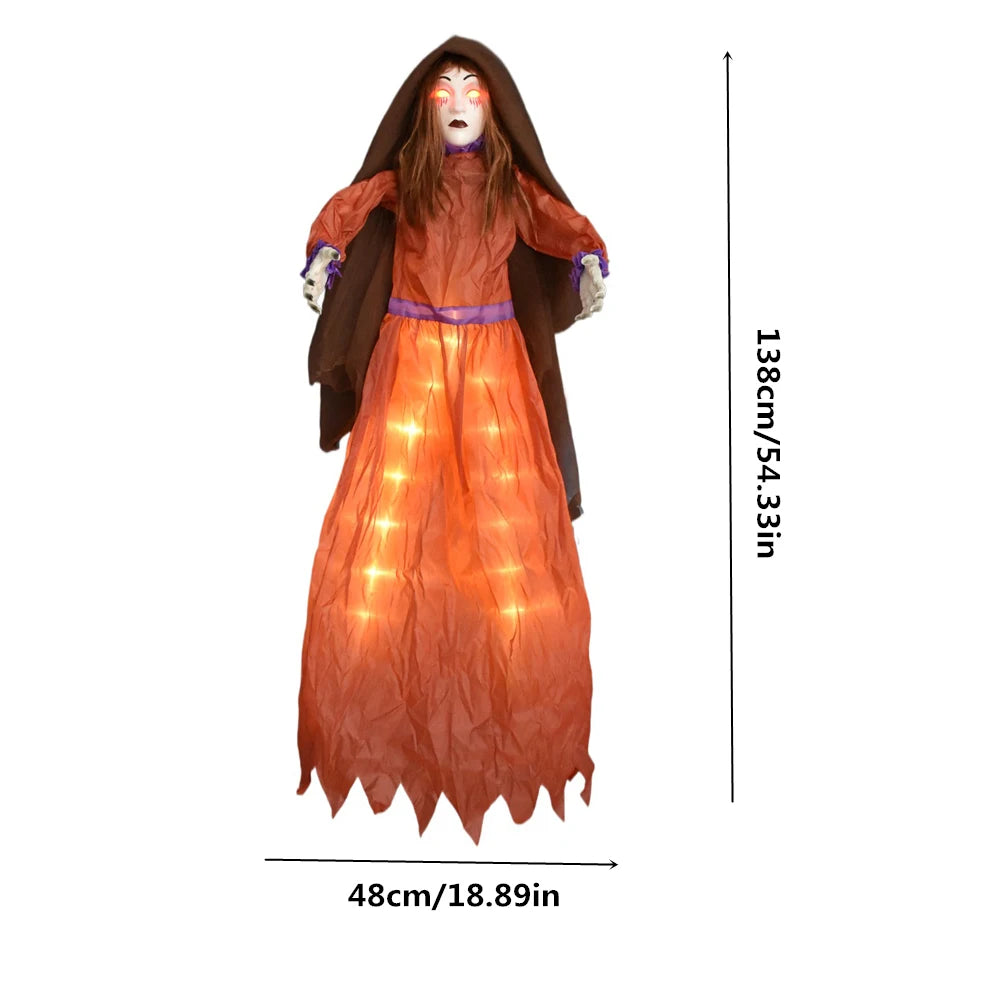 Halloween Decoration Hanging Pumpkin Head Scream