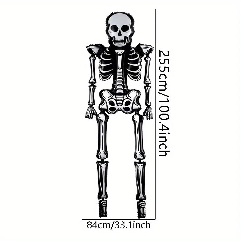 Halloween Balloon Decoration Halloween Black Spider Balloon Giant Skull Skeleton Balloon