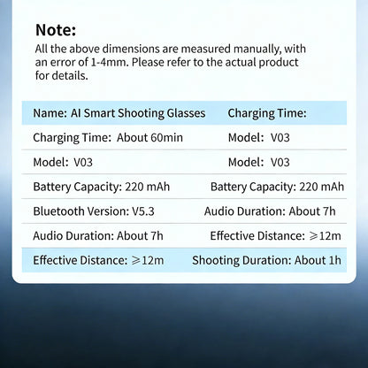 800W Camera AI Smart Glasses Men Translation Sunglasses