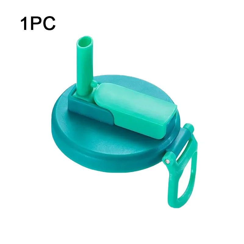 Portable Soda Can Lid Silicone Straw Soda Can Lid Reusable