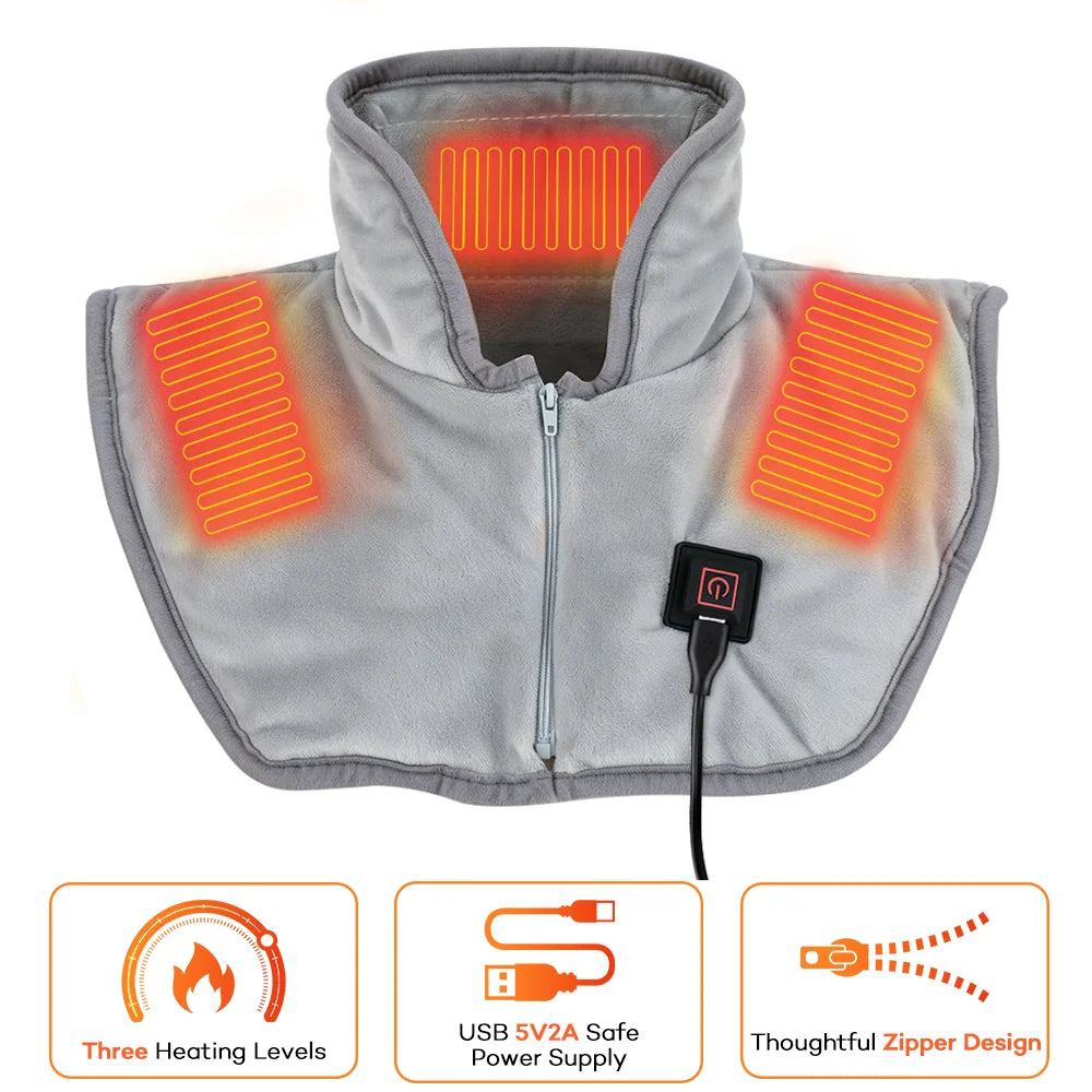 Heating Pad for Neck and Shoulders and Back Three Gear Hot Compress Cervical Shawl