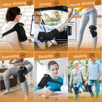 Electric Heating Knee Wrap with 5 Modes Muscle Relaxation