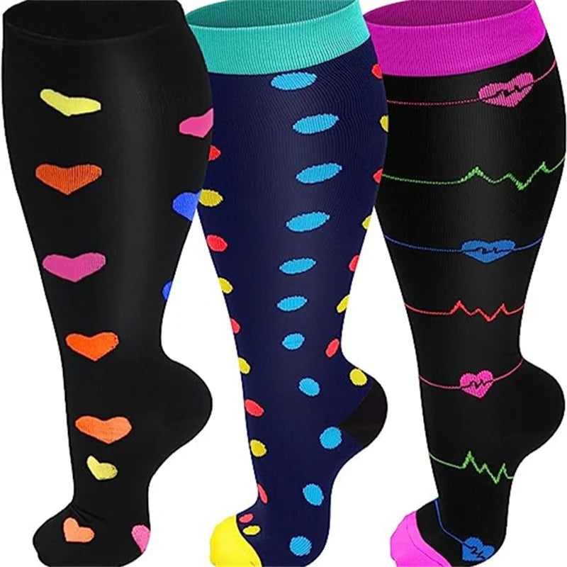 Compression Socks for Women Men Wide Calf