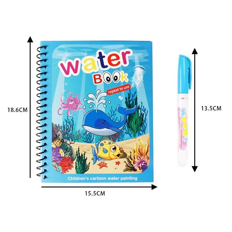 Magical Book Water Drawing Montessori Toys Coloring Book