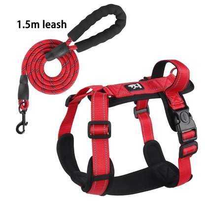 New Pet Harness Reflective With Handle Easy Control