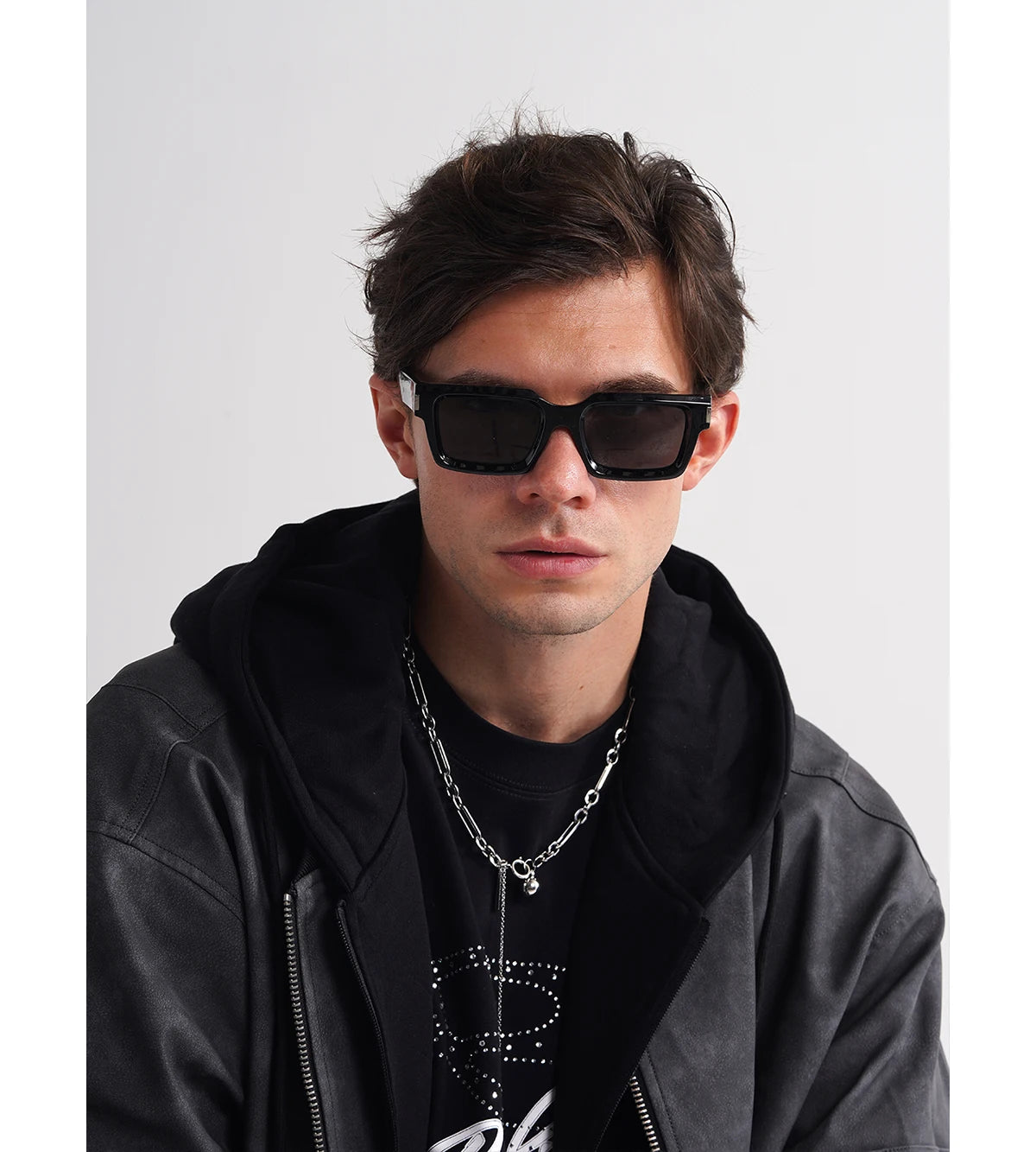 Ruiao retro black designer sunglasses vintage eyewear