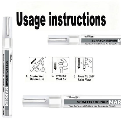 Car Scratch Repair Pen Self-Use Paint Touch-Up Pen for Cars