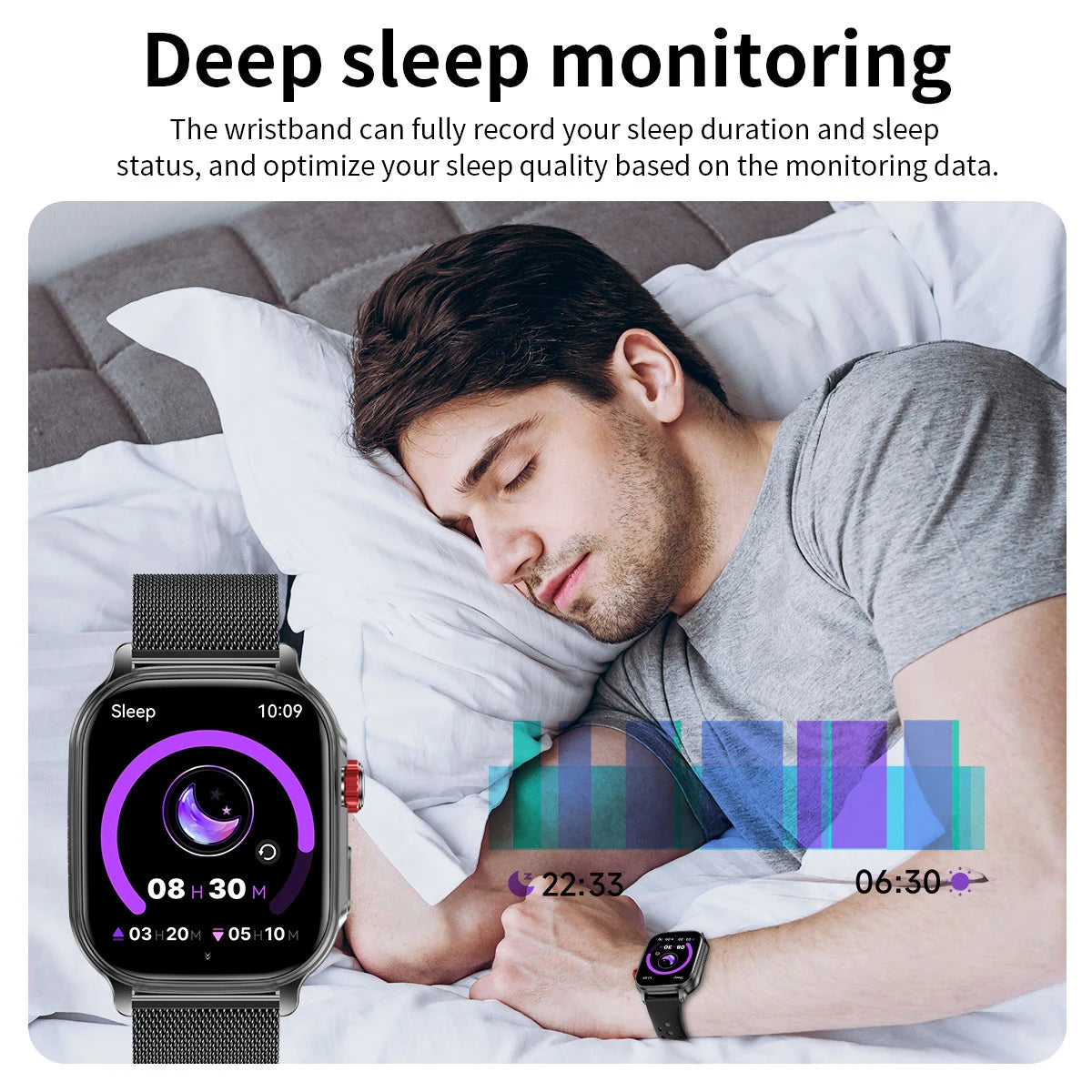 LIGE New Built-in 1400mAh Super Large Battery Smart Watch