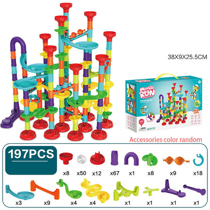 Children'S Diy Montessori Toy Puzzle Track Block Children Toy