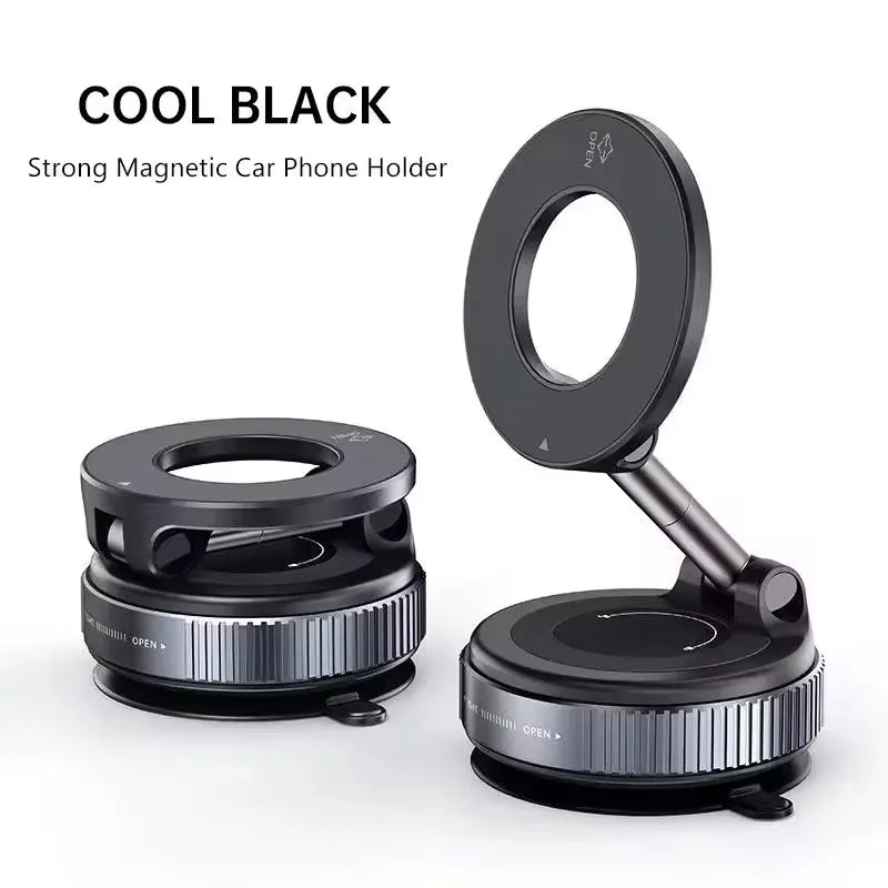 Magnetic Car Phone Holder 360D egree Rotation Vacuum Adsorption