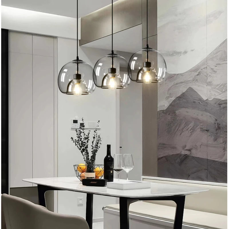 Modern Retro Glass Dining Room Bedroom Living Room