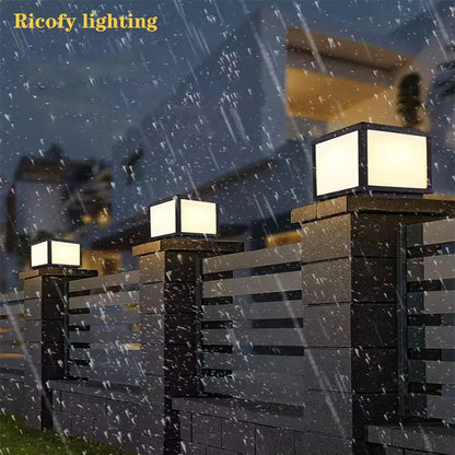 Solar Outdoor Light Waterproof Pillar Light Solar Energy Powered