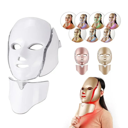7 Colors Light LED Face Neck Beauty Mask Photon