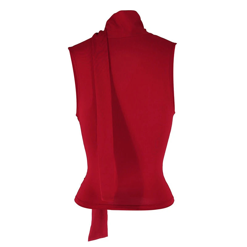 Women's Sexy Sleeveless V-Neck Solid Tank Top Fashion Streetwear