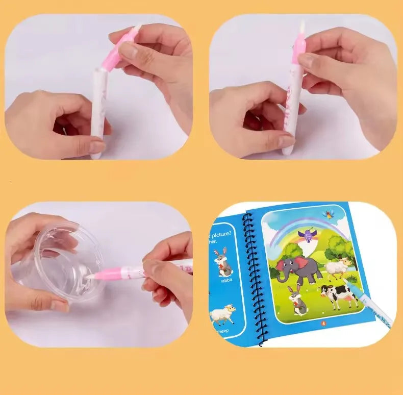 Magical Book Water Drawing Montessori Toys Coloring Book