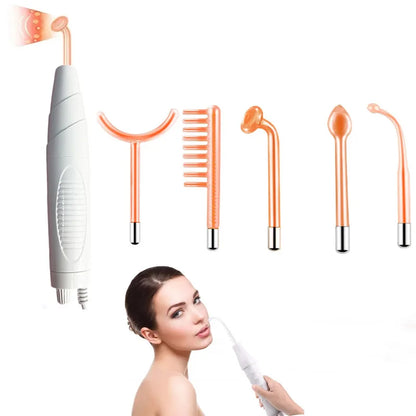 Professional  5 in 1 Darsonval Kit Facial Skin Therapy Wand