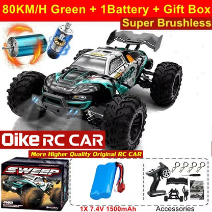 Super Brushless 50KM/H Brushed RC Car Off Road Buggy Toy