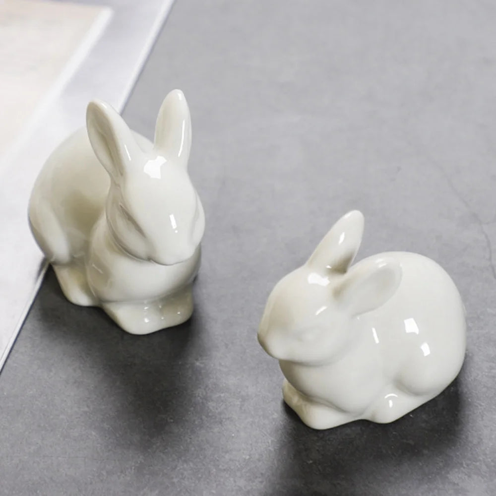 Cute Miniature Bunny Figure Home Decoration
