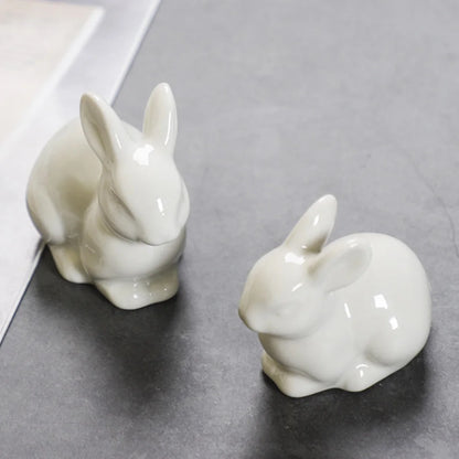 Cute Miniature Bunny Figure Home Decoration