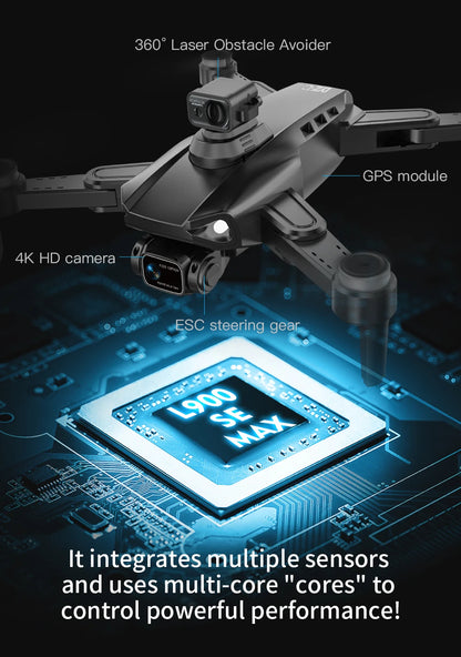 L900 Pro SE MAX GPS Drone 4K Professional Dual HD Camera