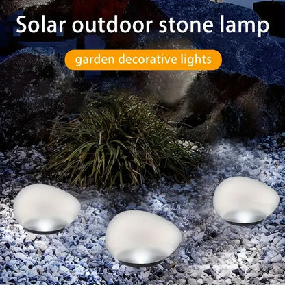 Solar Pebble Lights – Outdoor Waterproof Decor