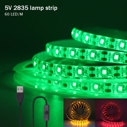 5V 2835 LED Strip Light 2835 60Leds/m Flexible Fita Led Tape