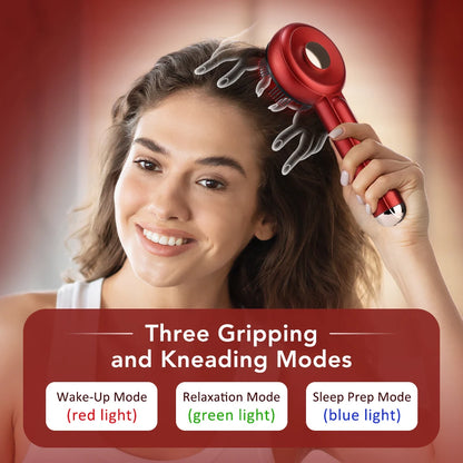 Electric Micro-current Massage Comb Red Light Hair Care