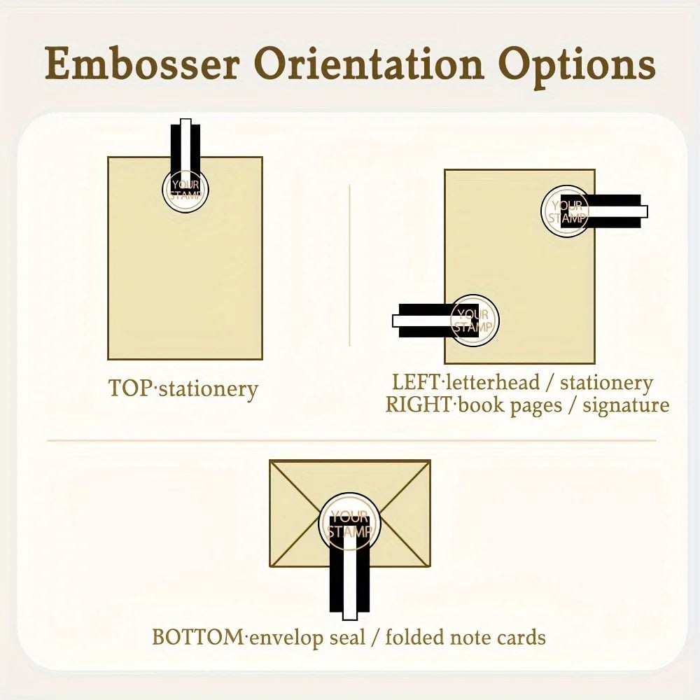 Embosser Stamp LOGO Customized Private Seals