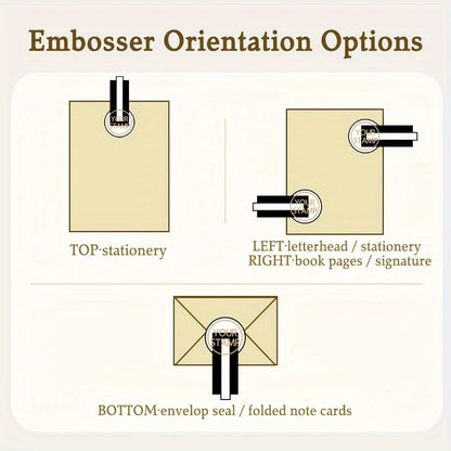 Embosser Stamp LOGO Customized Private Seals