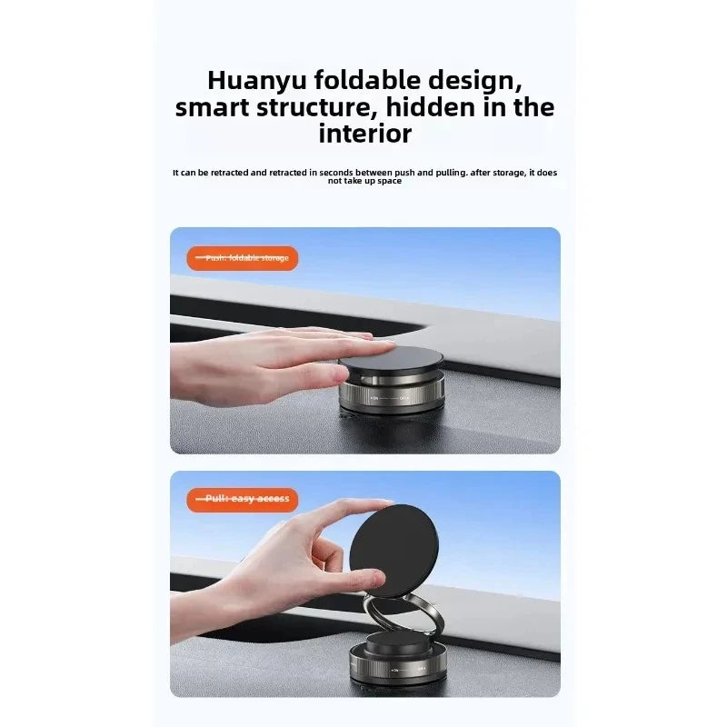 Magnetic Phone Holder for car, 360° Rotatable, Foldable & Adjustable